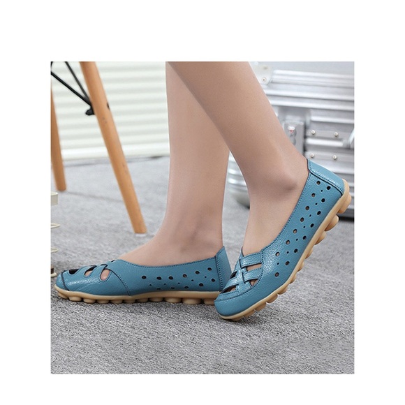 Woobling Womens Loafers Round Toe nonslip Flat Boat Shoes Nonslip Moccasins 40 - Picture 4 of 14